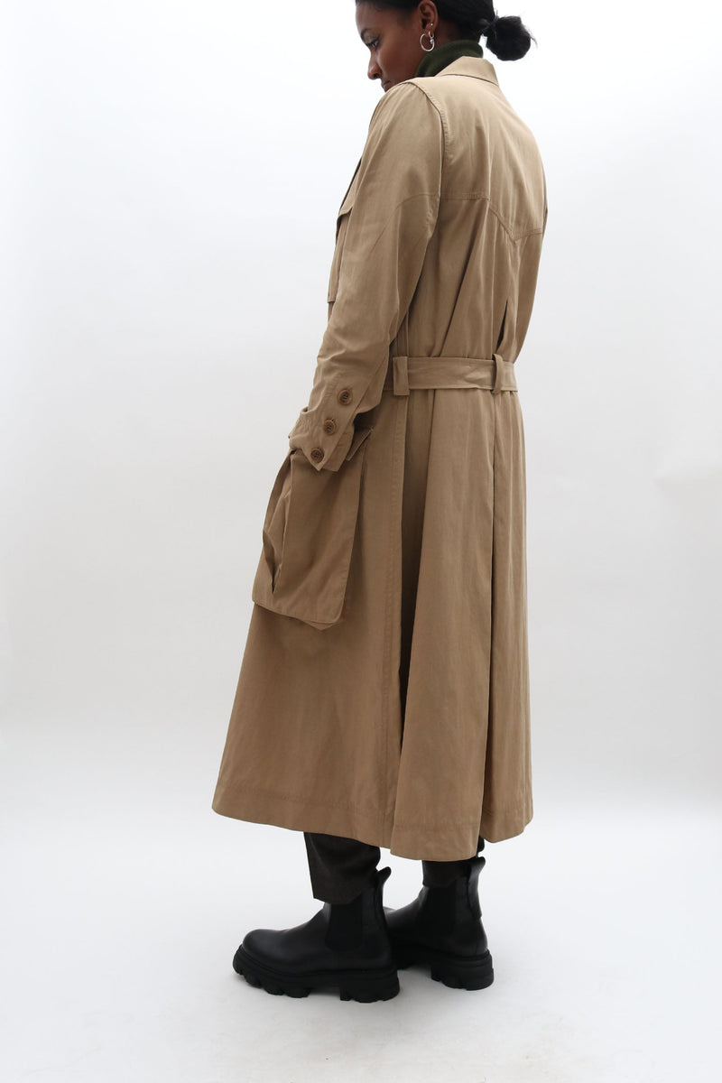 Trench Coat with Safari Pockets by steventai