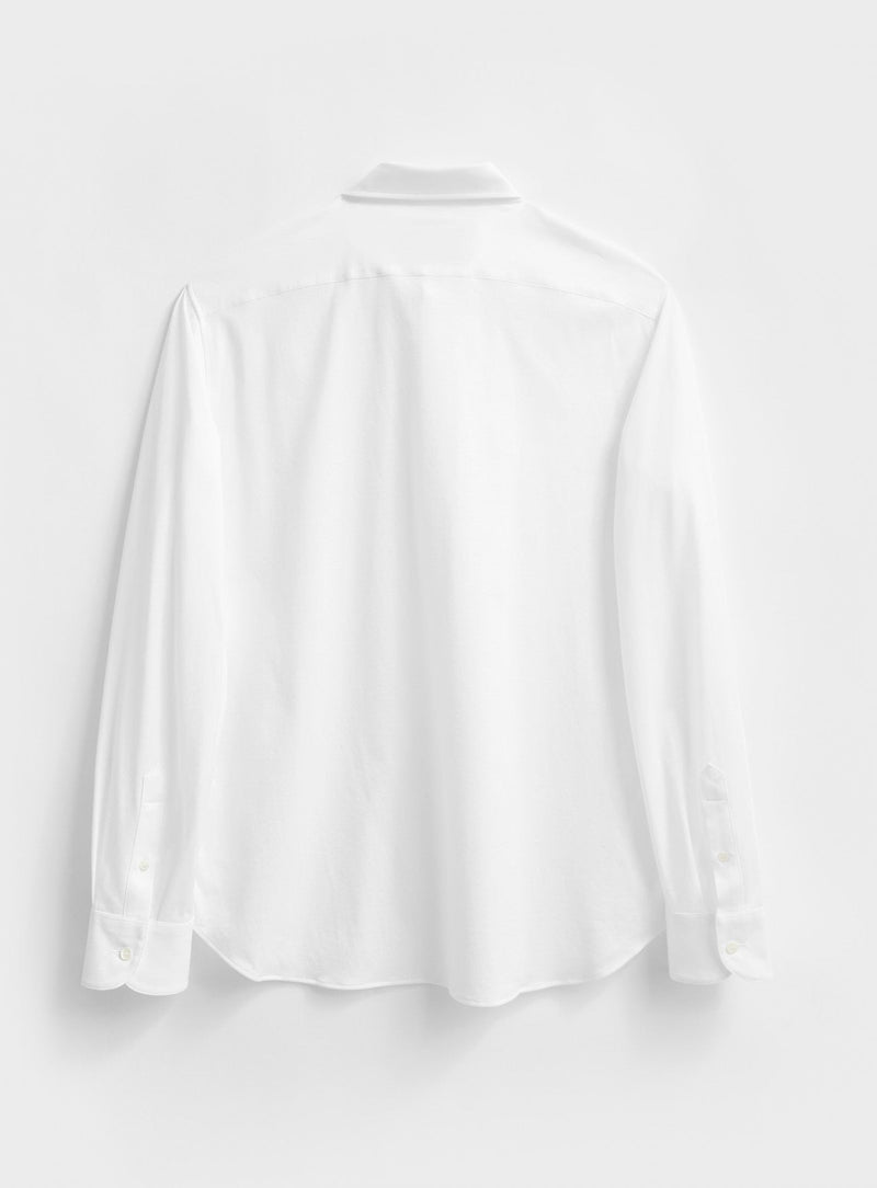 Recycled Italian White Popover Shirt Popover Shirts Neem Global 