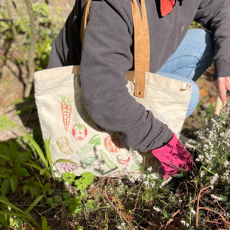 Stitch Your Vegetables Tote Bag