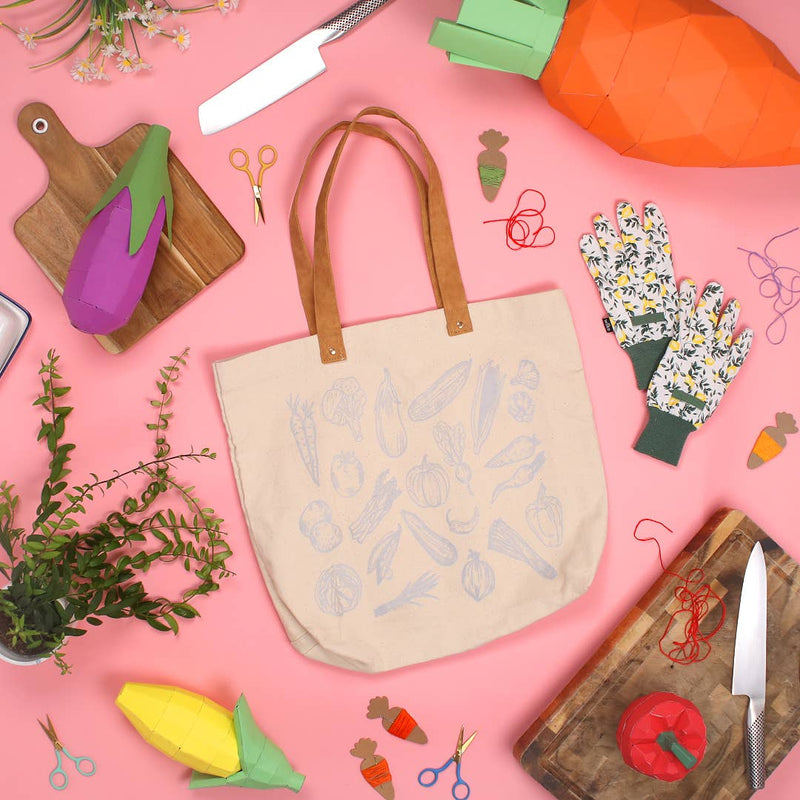 Stitch Your Vegetables Tote Bag