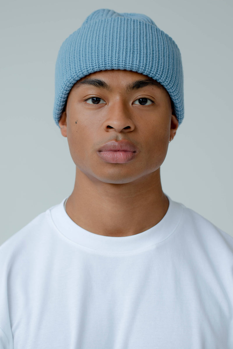 The Merino Wool Beanie - Blue