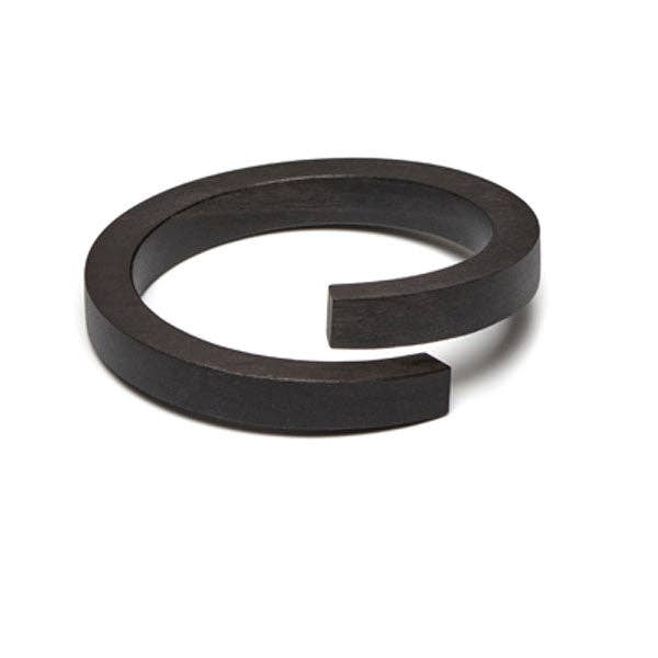 Black wood wrap over bangle: M