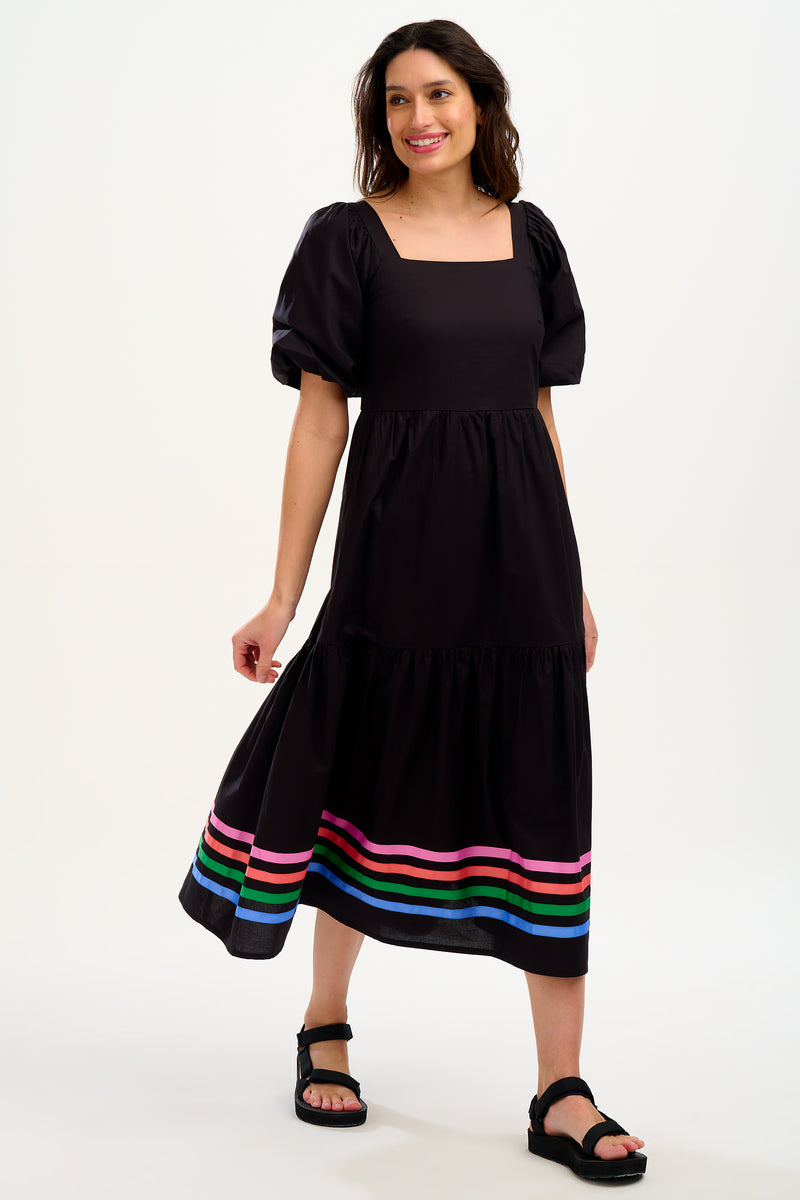 Frankie, Rainbow stripe hem dress