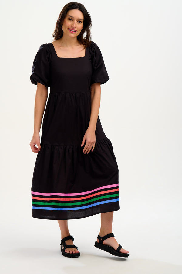 Frankie, Rainbow stripe hem dress