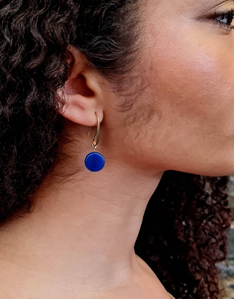Confetti Drop Earrings: Light Blue