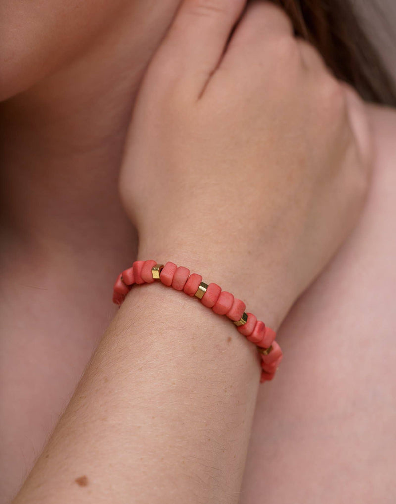 Friendship Tagua Bracelet: Lilac