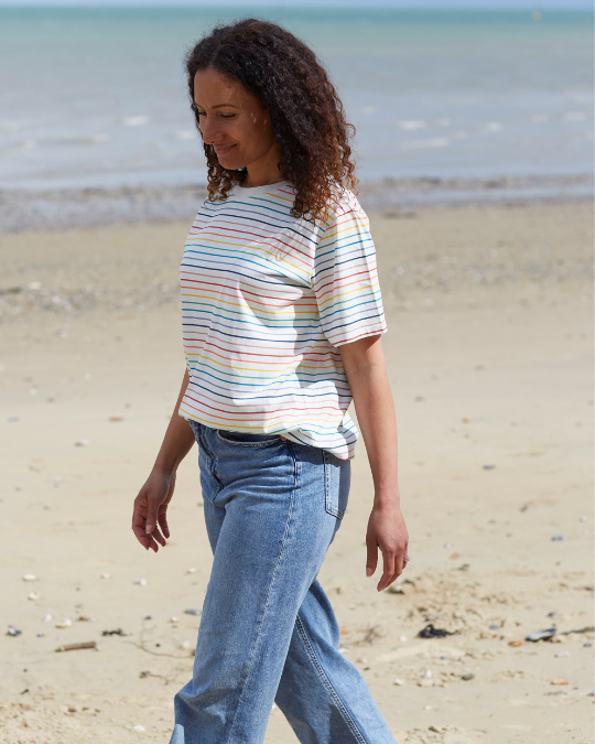 womens rainbow stripe clothing