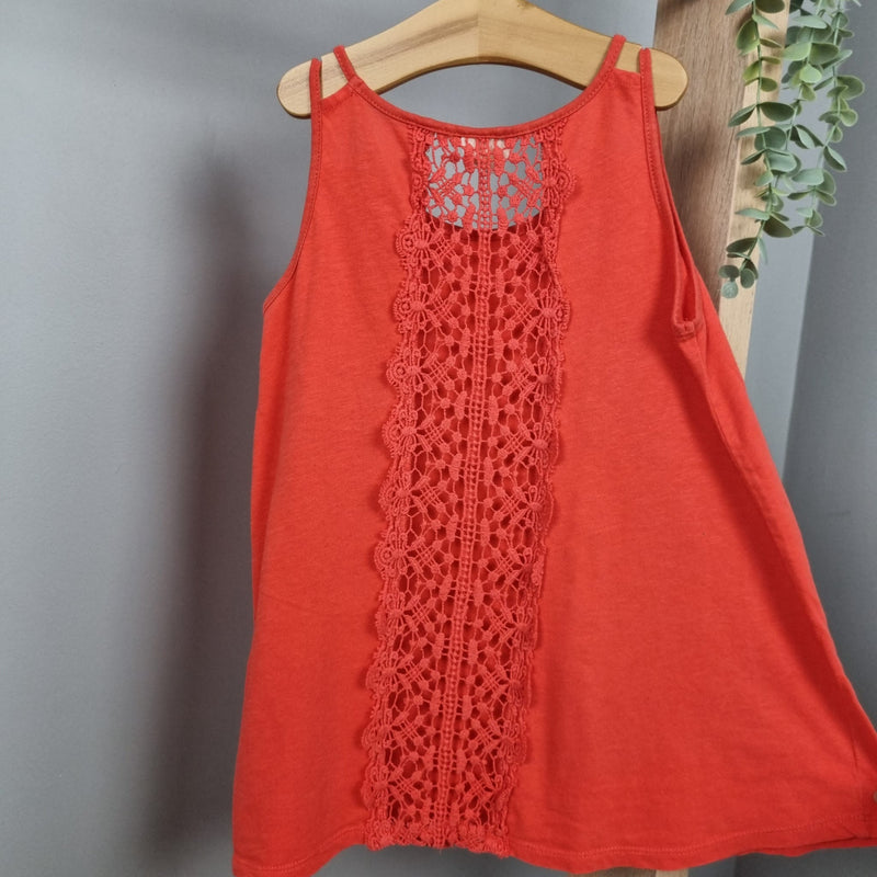Orange Crochet Top