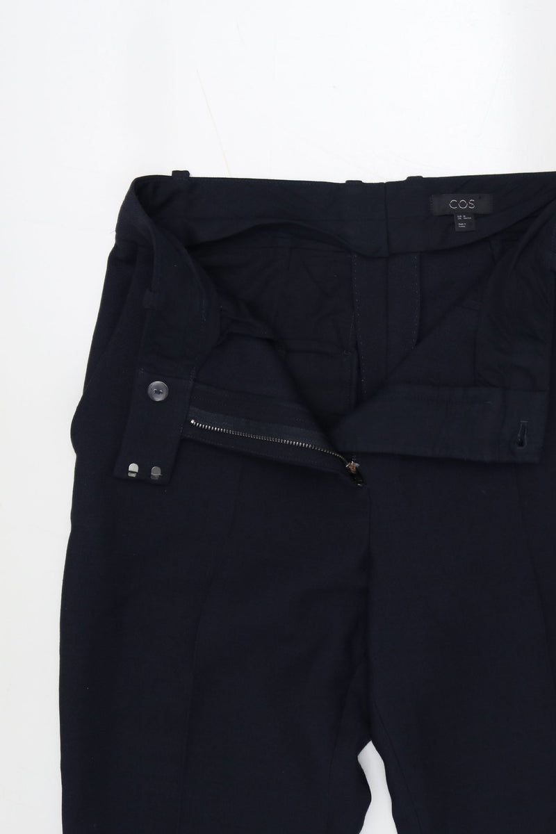 Cos Navy Wool-Blend Trousers