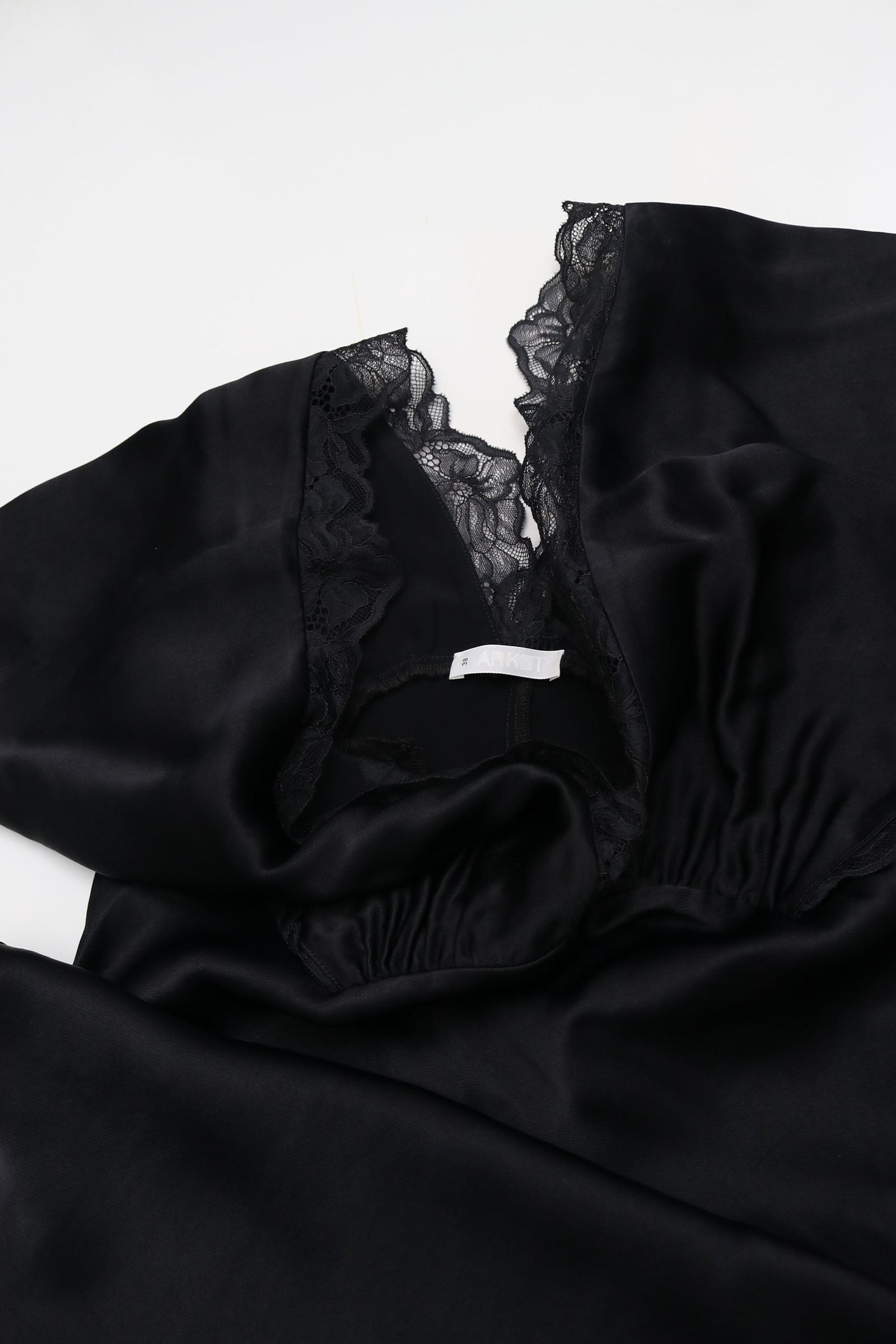 Black Midi Bias Cut Slip Dress Dresses The Coedit Comhla