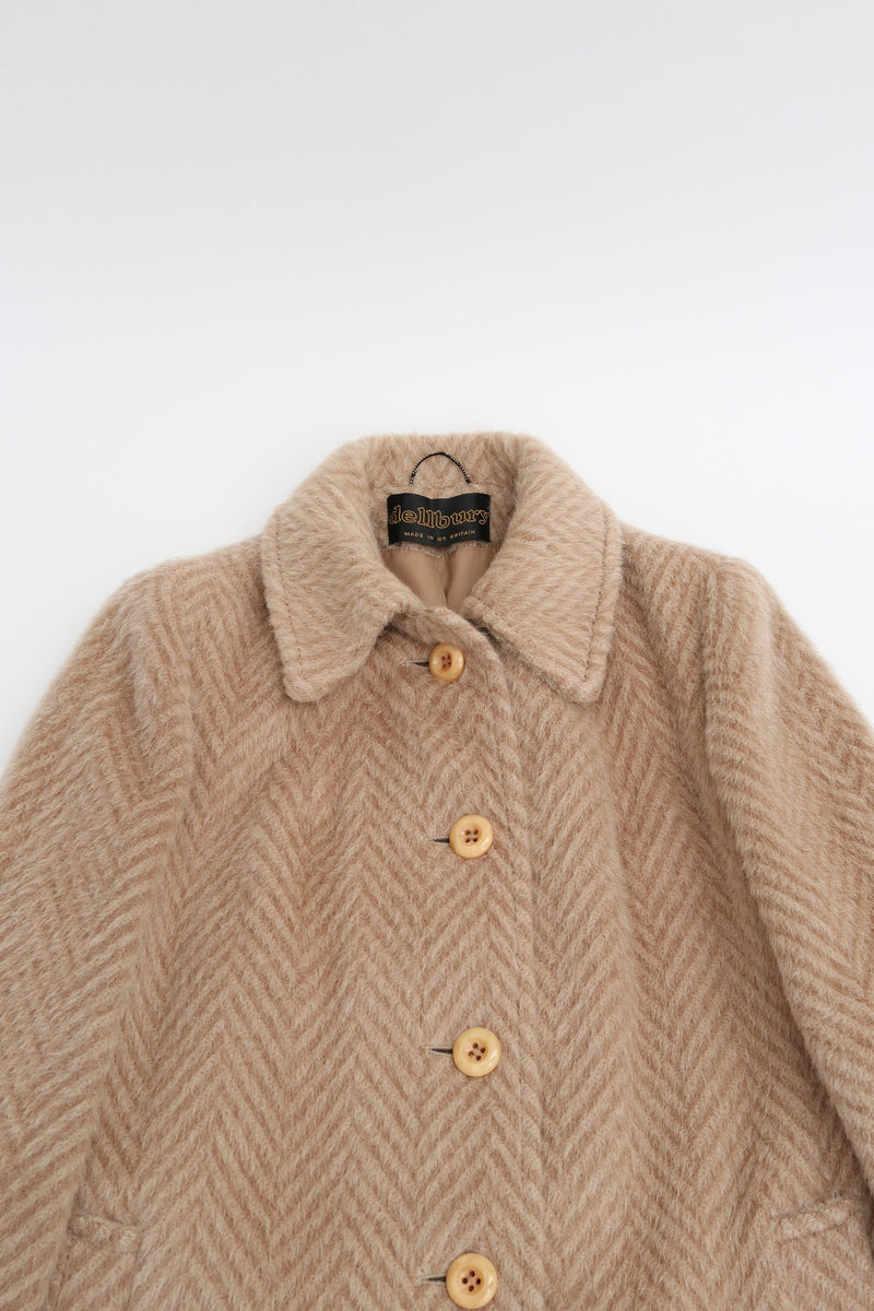 Vintage Mohair Herringbone Coat