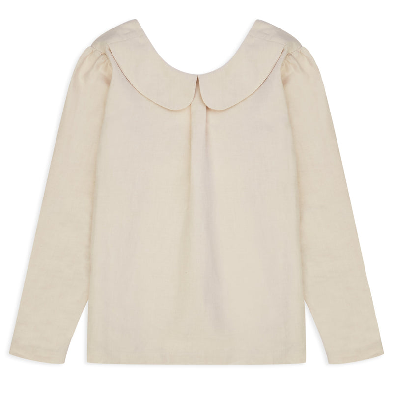 organic linen blouse Camille Natural
