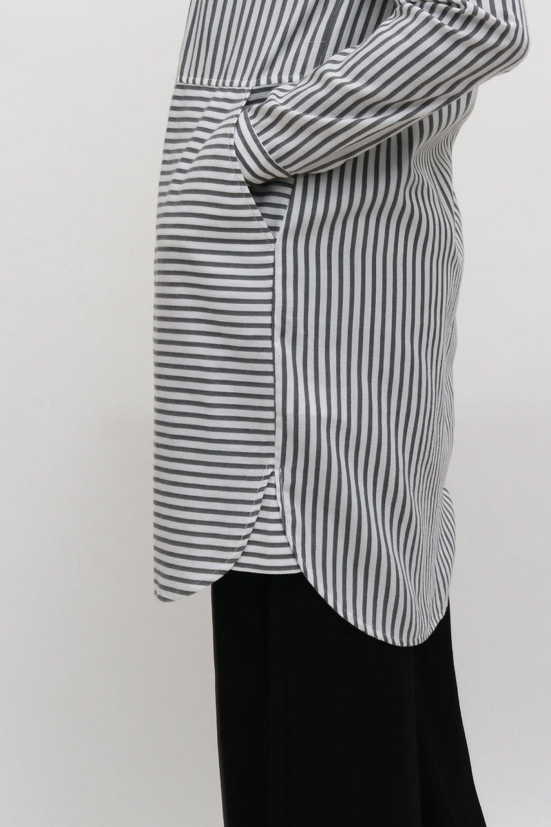 Longline Striped Shirt