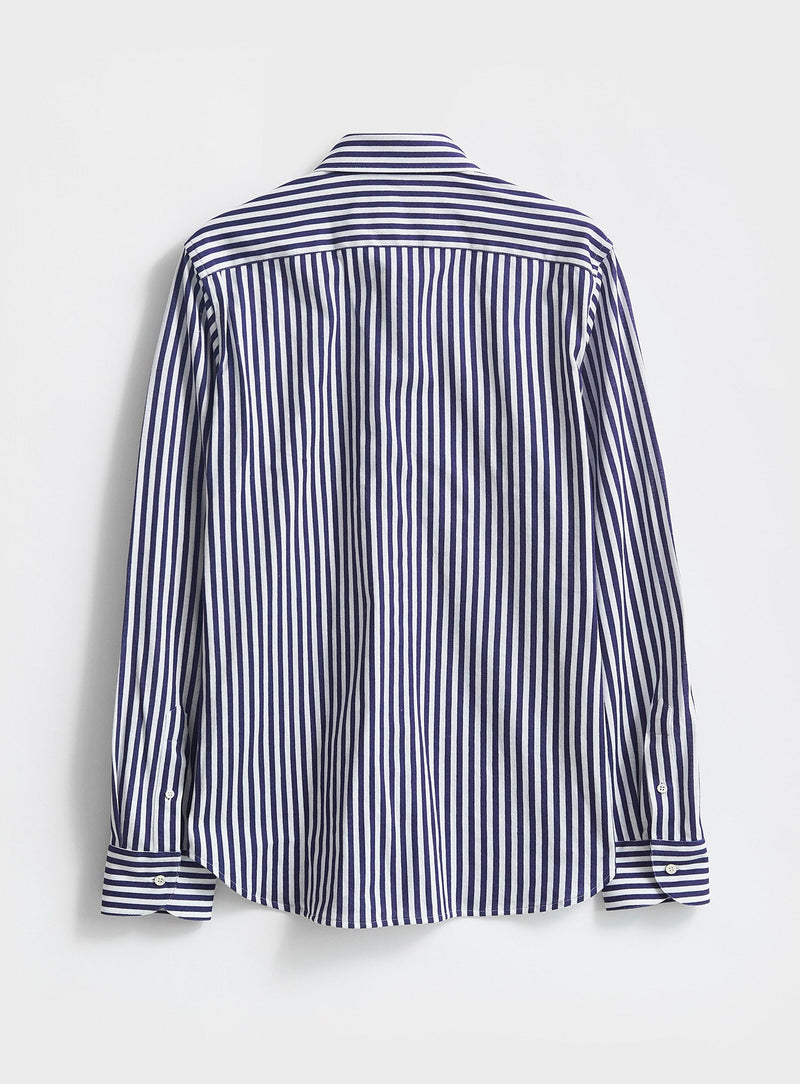 Recycled Modern City Stripe Cut-Away Shirt Comfort Shirts Neem Global 