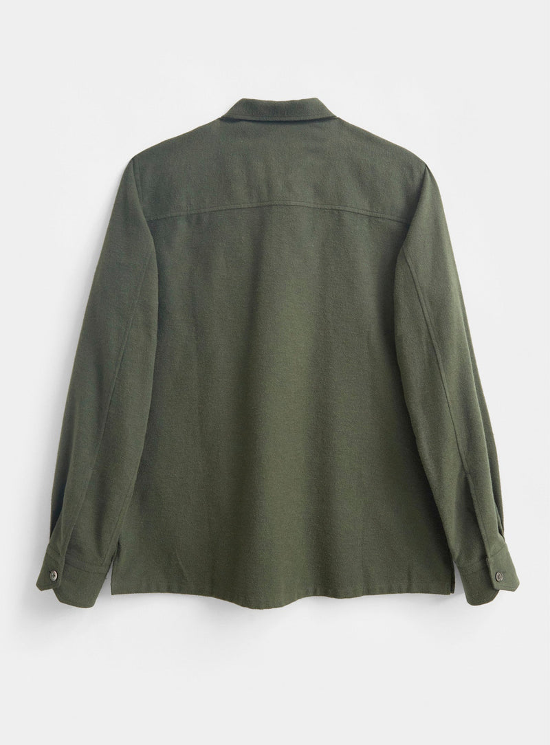 Recycled Italian Neem Green Flannel Over Shirt Pre-order Neem Global 