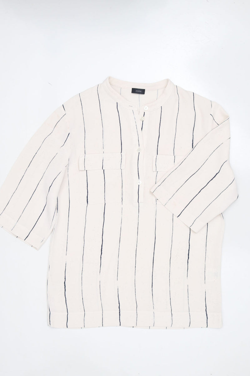 Joseph Printed Stripe Silk Shirt (Co-ord)