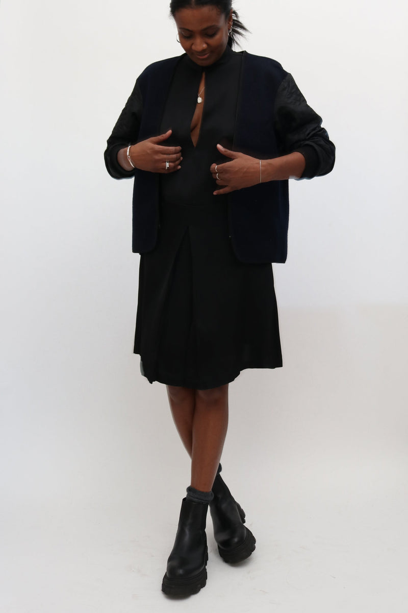 Totme Keyhole Black Mini Dress Comhla Totme Keyhole Black Mini Dress Comhla