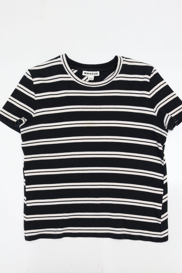 CORE Whistles Striped T-shirt with cross back detail