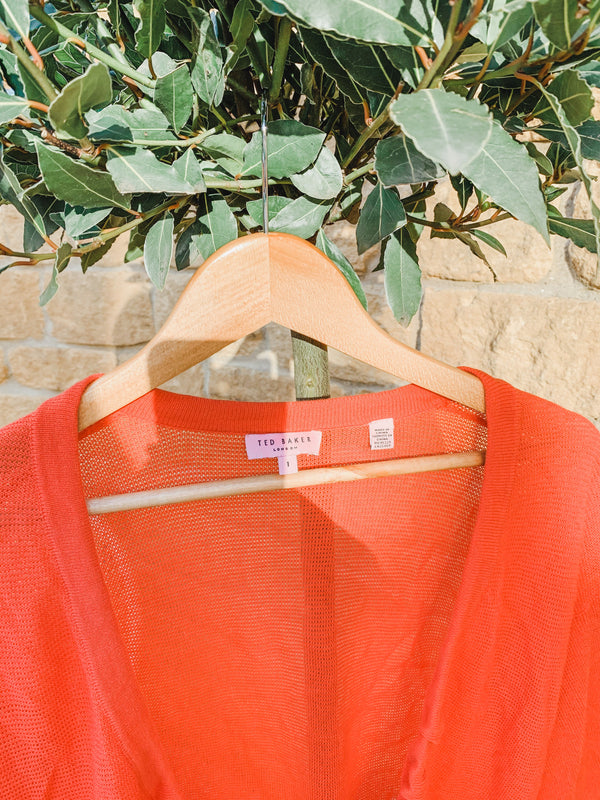 Coral Ted Baker Knit Top